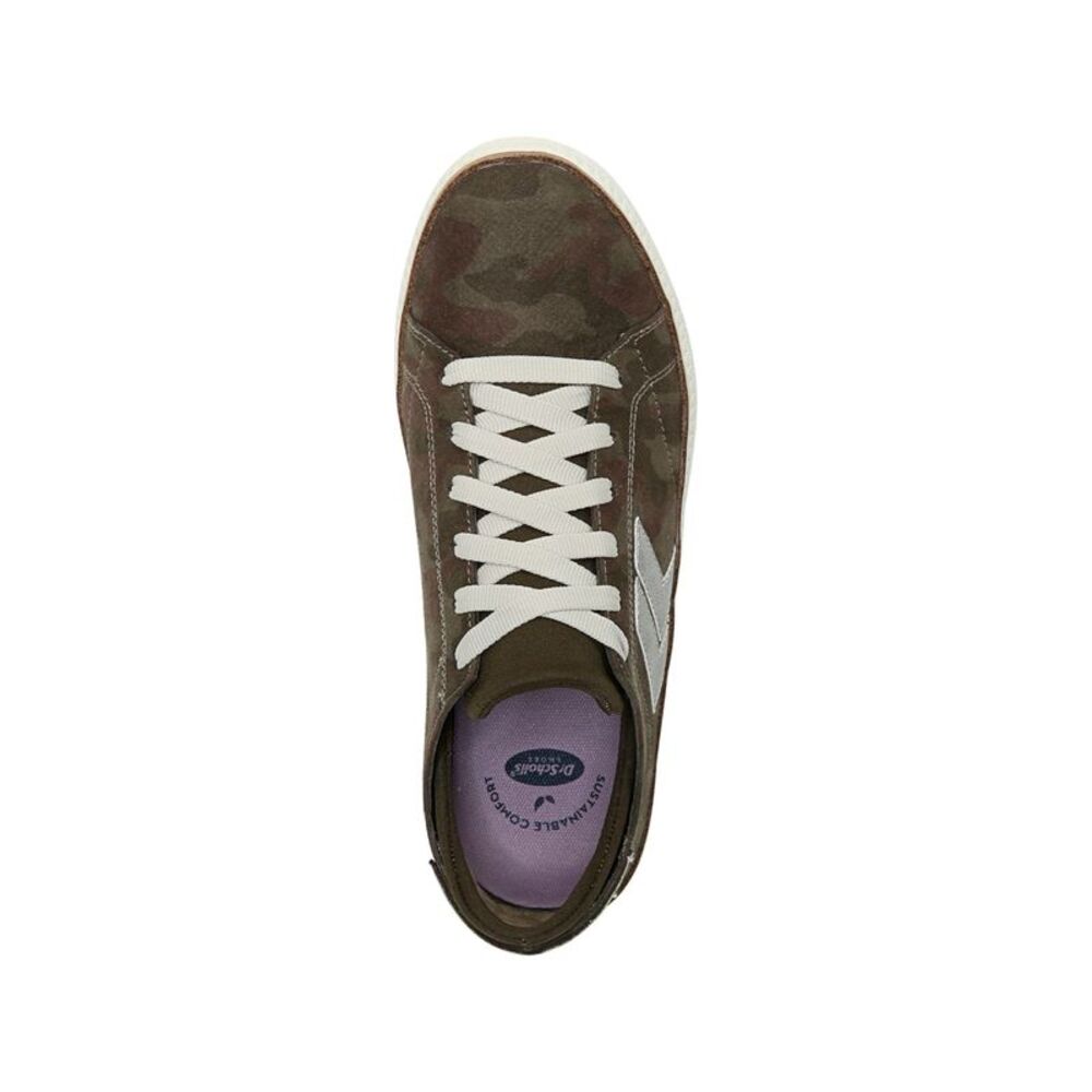 DR SCHOLLS Womens Olive Green Snake Print Sweet Kicks Sneakers 8.5 M - Picture 2 of 2
